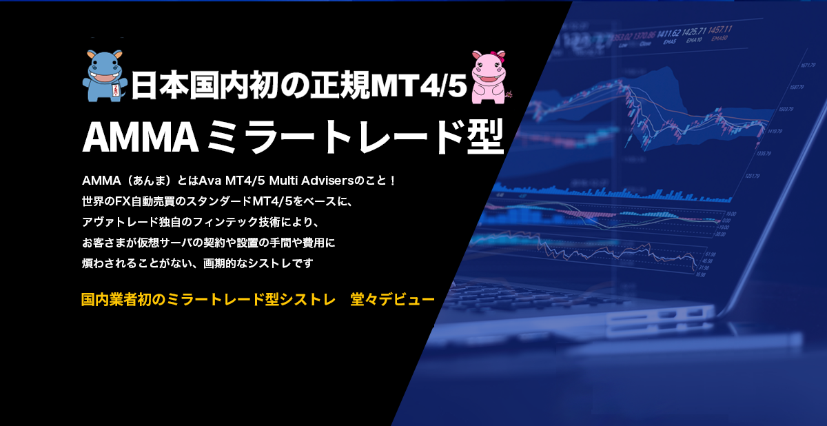 選択型自動売買システム「AMMA ミラートレード型」（Ava MT4/5